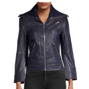 Zadig & Voltaire Los Cuir Show Lamb Leather Moto Jacket